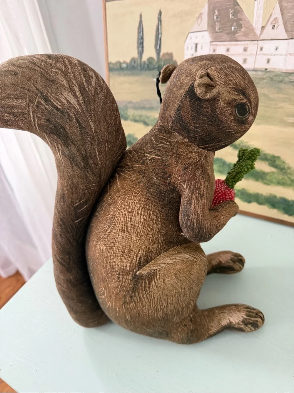 John Derian for Target Squirrel Decorative Pillow – Woodland Animal Plush Accent